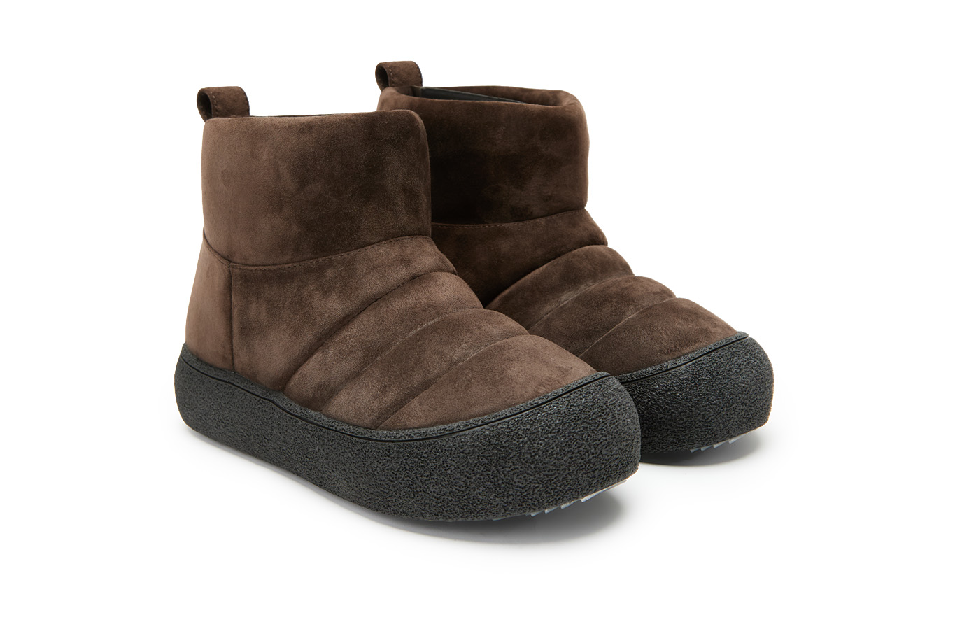 полусапоги 30288AW-1938 темно-коричневый велюр, фото 2